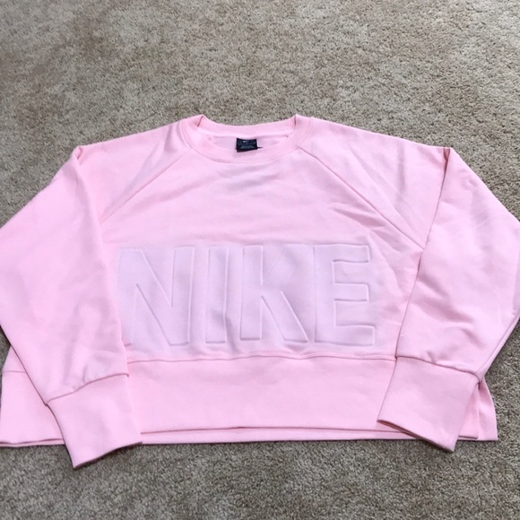 NWOT! Nike Large Terry cropped top/Sweatshirt - Picture 3 of 8